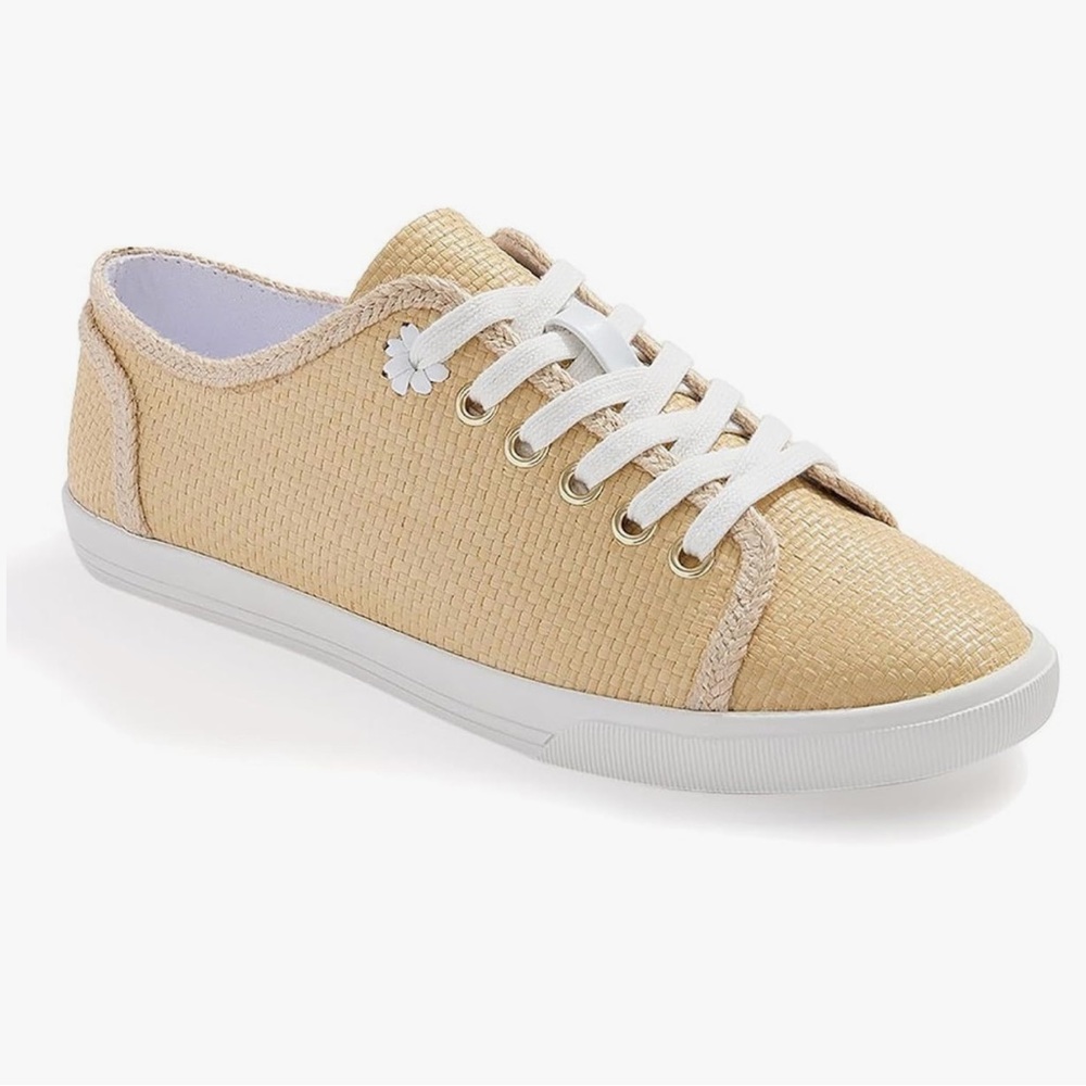 Jack Rogers Sneakers Lia Rope Sneaker in Tan Rattan Sz 9 NEW IN BOX NIB